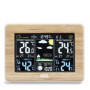 ADE Station météo radio intérieur avec capteur extérieur sans fil | Thermomètre, hygromètre, baromètre | Prévisions météo animée