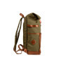 DRAKENSBERG Rolltop Sac à Dos 'Arthur' en Toile et Cuir avec Compartiment pour Ordinateur Portable - Compartiment Technique et G
