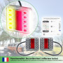 fouraces LED Feux arrière de remorque - 2 kits, avec schéma électrique et plaque d'immatriculation Eclairage, feu arrière, acces
