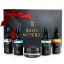 Coffret Cadeau Femme - Serum Vitamine C Visage + Acide Hyaluronique Serum Visage + Huile Argan + Gel Aloe Vera + Creme Hydratant