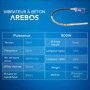 Arebos Vibrateur pour béton | 800W | Vibrateur intérieur | Vibrateur manuel | Bouteille vibrante | Vibrateur pour bouteille | Câ