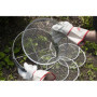 Siebmeister 5000, Tamis de Jardin 5en1, 5 Inserts interchangeables Ø 3,5,8,10,12 mm de Finesse, passoire pour Terre, Pierres, Co