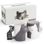MIAMIO - 2 x 350 ml Ensemble Tasse de chat/Mug/Tasses/Mugs en céramique
