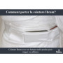 Stilux® Ceinture Ihram Blanche avec Sac Banane pour Hajj et Omra, Sacoche Banane en Coton avec Multi-Poches, Sac Etanche Ajustab