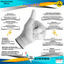 Minadax ESD Gants antistatiques Finger-TIP - 12 paires - Taille L/9 - Pour réparation, montage et nettoyage en électronique, méc