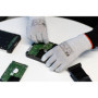 Minadax ESD Gants antistatiques Finger-TIP - 12 paires - Taille L/9 - Pour réparation, montage et nettoyage en électronique, méc