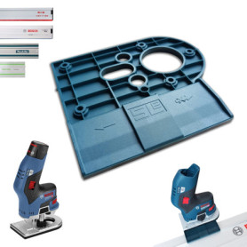 Adaptateur de rail de guidage professionnel pour Bosch GKF 12V-8 pour Makita/Bosch/Festool/Mafell Rail de guidage défonceuse