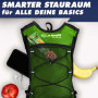 SASMO® Sac à dos d'hydratation, vert, avec compartiment thermique, ultra léger, 300 g et 6 l, sac à dos de course, avec poche à 