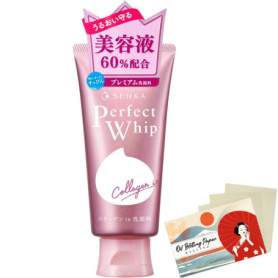 Senka Perfect Whip Collagen in Facial Wash -120g Blotting Paper Set