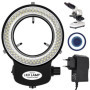 Tiamu 144 LED Lumière Anneau pour Microscope Optique, Source Lumineuse 6000 K de Caméra de Microscope, Lampe de Microscope Stéré