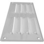 Vent Systems 260 x 105 mm - Blanc - Lot de 2 grilles d'aération avec grille d'insectes - Applications CVC - Chauffage, refroidis