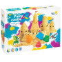 1kg de Sable Magique avec les Moules Chateau Fort Jouet avec Bac à Sable - Sable à Modeler pour les enfants pour les Jeux de Sab
