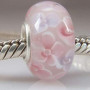 Breloque en verre soufflé de Murano en argent sterling pour bracelet à breloques Pandora, Verre, Verre