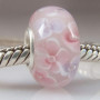 Breloque en verre soufflé de Murano en argent sterling pour bracelet à breloques Pandora, Verre, Verre