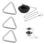 EMSea 20pcs Bouchon d'évier Boucle Triangulaire Bouchon de Vidange Chaîne Triangles Crochet pour Baignoire Évier de Cuisine Sall