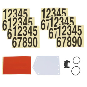 VGOL 1 Ensemble de Plaques d'immatriculation de Course de Vélo Kit de Support de Tige de Selle de Vélo pour Vélos de Route de Mo