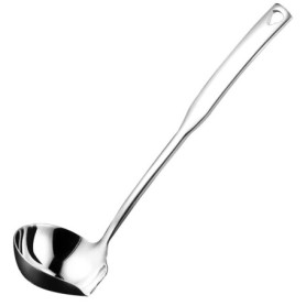 Iegefirm Louche à Soupe de Cuisine en Acier Inoxydable 304 Punch Cuillères Ladell Lumineuses avec Bec verseur Louches à Sauce po