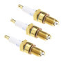 eMagTech 3pcs F7TC Bougie d’allumage Remplacement Nickelée Moteur à Essence Compatible avec Tondeuse à Gazon Tracteur Motoculteu