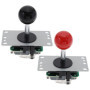 eMagTech 2 Pcs 5 Pin 8 Way Arcade Joystick Remplacement Fighters Joystick Fit pour Arcade Jeu Machines Ball Top Poignée Contrôle