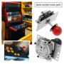 eMagTech 2 Pcs 5 Pin 8 Way Arcade Joystick Remplacement Fighters Joystick Fit pour Arcade Jeu Machines Ball Top Poignée Contrôle