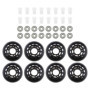 ECSiNG 8pcs 64mm 82A Roues de Patin à Roues Alignées avec Roulements ABEC-7 Roues de Patinage à roulettes Roues de Bagage Roues 