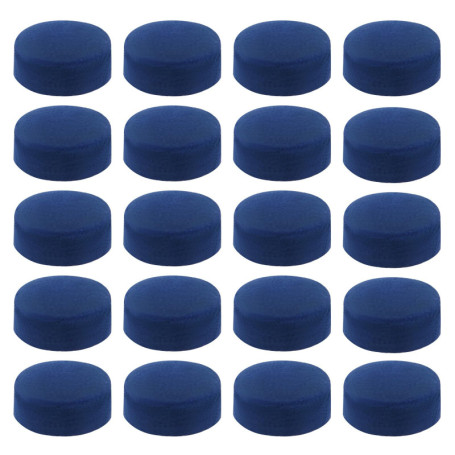 LT Easiyl Lot de 50 embouts de rechange en cuir pour queue de billard Bleu 9 mm