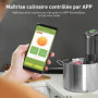 KitchenBoss Thermoplongeur Cuisson Sous Vide: Wifi Thermo Plongeur 1100W APP Contrôle Cuiseur Sous Vide Cooker pour un Contrôle 