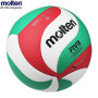 Molten Top V5M5000 Volley-ball, Blanc, Vert et Rouge, Taille 5, 1 unité