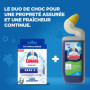 Canard WC Fresh Disc Active Eucalyptus - Bloc WC Sans Cage Nettoyant - Formule Anti-Tartre - Nouvel Emballage 100% Carton - 1 Ap