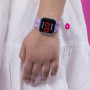 Disney Lilo and Stitch LAS4087 Montre LED, rose, taille unique, Sangle