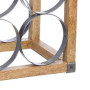 KitchenCraft Industrial Kitchen - Casier à Bouteilles de Vin Vintage, Bois & Métal, Support pour 6 Bouteilles, Style Industriel,