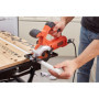 Black+Decker BES510-QS Mini Scie circulaire filaire - 400W - 3600 trs/minute - Poids: 2 kg - Lame Ø85mm - 27 mm de Coupe - Livré