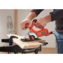 Black+Decker BES510-QS Mini Scie circulaire filaire - 400W - 3600 trs/minute - Poids: 2 kg - Lame Ø85mm - 27 mm de Coupe - Livré