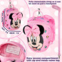 Disney Sac à Dos Minnie - Petit Sac à Dos Fille Crèche Maternelle avec Sangle Anti Perte Détachable