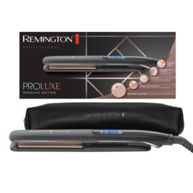 Remington Lisseur Cheveux [Plaques en céramique étroites 110 mm] PROluxe Midnight (Technologie OPTIheat, réglage Pro+, coiffage 