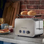 Russell Hobbs Grille Pain [Design Retro Premium] Distinctions Titanium (Pour 2 Tranches, 6 Niveaux de brunissage, Fonction Surél