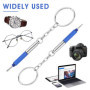 2 Pièces Tournevis à Lunettes, 3 en 1 Tournevis de réparation de poche pour Lunettes, Lunettes de Soleil, Montres, double extrém