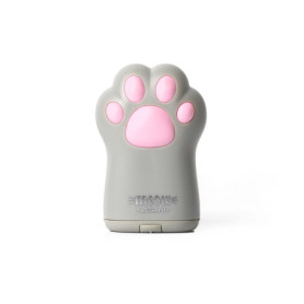 Legami - Taille-crayon avec récipient, Meow, 4,5 x 7 cm, en plastique, double trou pour crayons standard et jumbo, couvercle ref