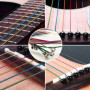 6 Cordes De Guitare Colorées Et 1 Outil De Changement De Cordes Noires, Remplacement De Cordes De Guitare, Accessoires De Guitar