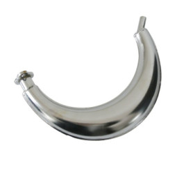 JRL Silencieux D'échappement Chromé pour 49cc 50cc 60cc 66cc 80cc vélo Moteur à essence Kit Motorized Bike