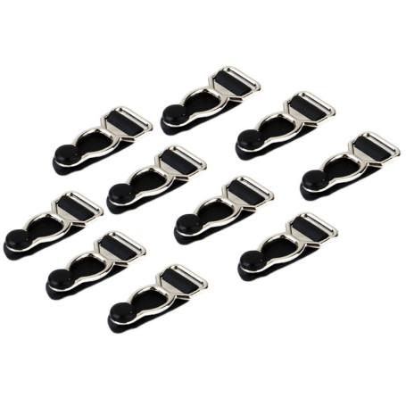 Sharplace 10 Clips Porte-Jarretelles Hommes Crochet Poignée Jarretelles DIY Accessoires