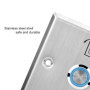 Système de contrôle d'accès, interrupteur lumineux en acier inoxydable, serrure de porte à bouton, serrure de porte de sécurité 