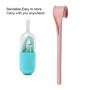 Lot de 3 pailles réutilisables en silicone - Paille Boba ouverte et lavable - Pas de brosse de nettoyage nécessaire- Pailles réu