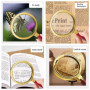 Loupe de poche 10x pour l'apprentissage à la maison, la lecture et la recherche de défauts