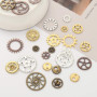 DAHI 150g steampunk antique engrenages pendentif horloge roue de roue pour l'artisanat, couleurs mélangées - Roues pour DIY Arti