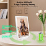 Frameo Cadre photo numérique 10,1" 5000 mAh alimenté par batterie WiFi 32 Go HD IPS Écran tactile avec chargeur sans fil Rotatio