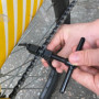 Chiluxendo Outil Velo, Outils Demonte Maillon Chaine, Nettoyeur Réparation de la Chaîne de Vélo, Derive Chain Riveter, Professio