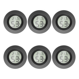 Gvolatee Thermometre Hygrometre Interieur, Mini Digital Thermomètre Hygromètre Intérieur, Rond Temperature Interieur Maison, Hau