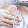 Oruiiju Chaîne de téléphone portable universelle,Bracelet de téléphone portable en perles，2 Pcs Bracelet Téléphone Perle Chaîne 