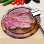 Relota Attendrisseur de Viande en 304 Acier Inoxydable, Marteau a Viande de Cuisine Double Face pour Ménagère Marteau à Steak Ar
